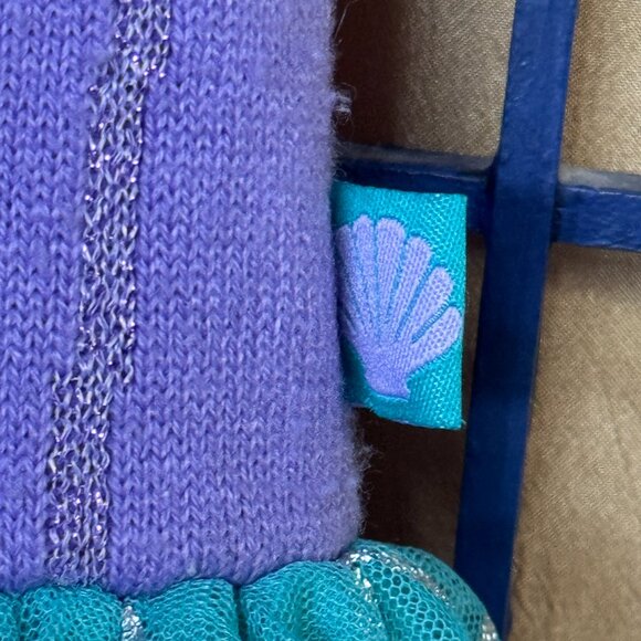 Disney Princess Ariel Mermaid Dress Teal & Purple Knit – Size 5T - Picture 5 of 5